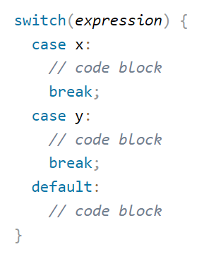 switch statement