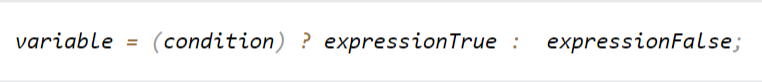 ternary operator