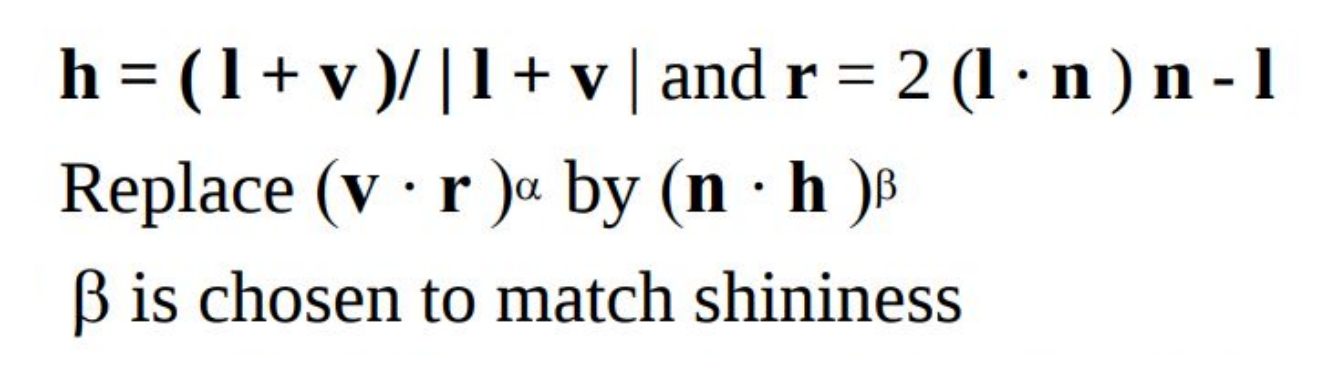 Blinn-Phong shading model